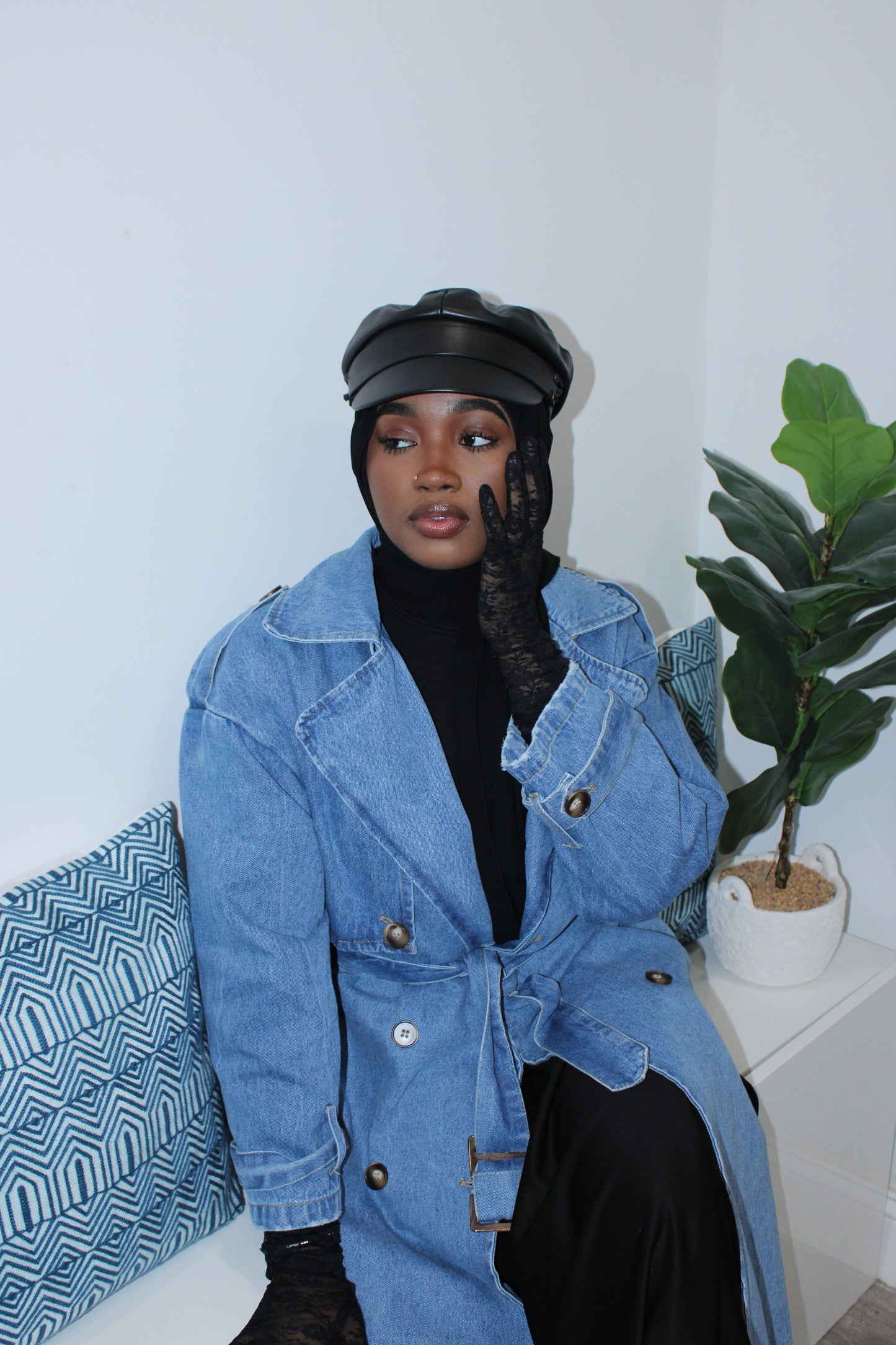 Malaysia Denim Trench