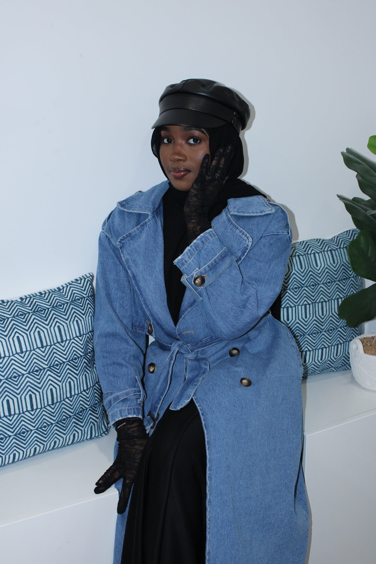 Malaysia Denim Trench