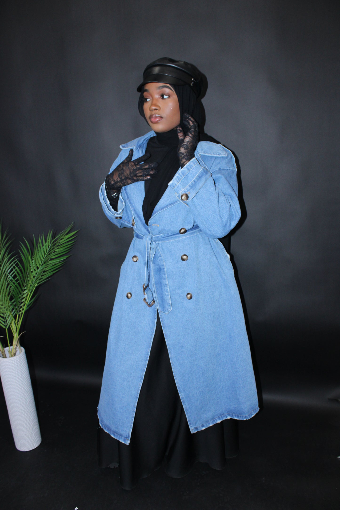 Malaysia Denim Trench